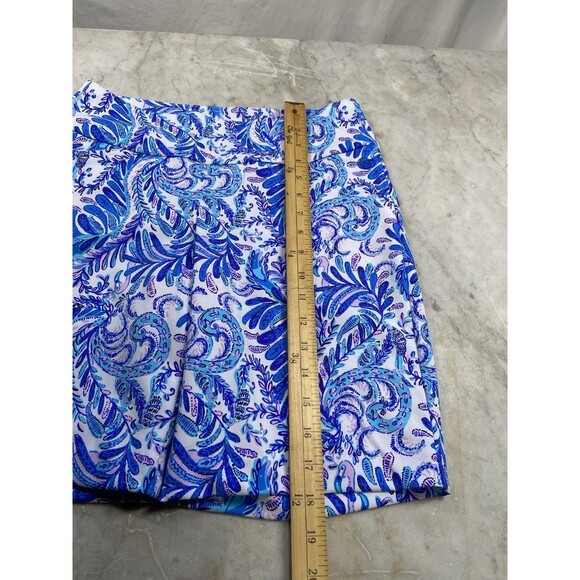 Lily Pulitzer Reid Golf Shorts Women’s 4 Bird Is The Word Baha Blue - Picture 9 of 9